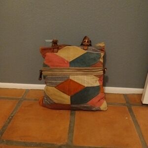 Fossil Colorful Patchwork Shoulder Bag